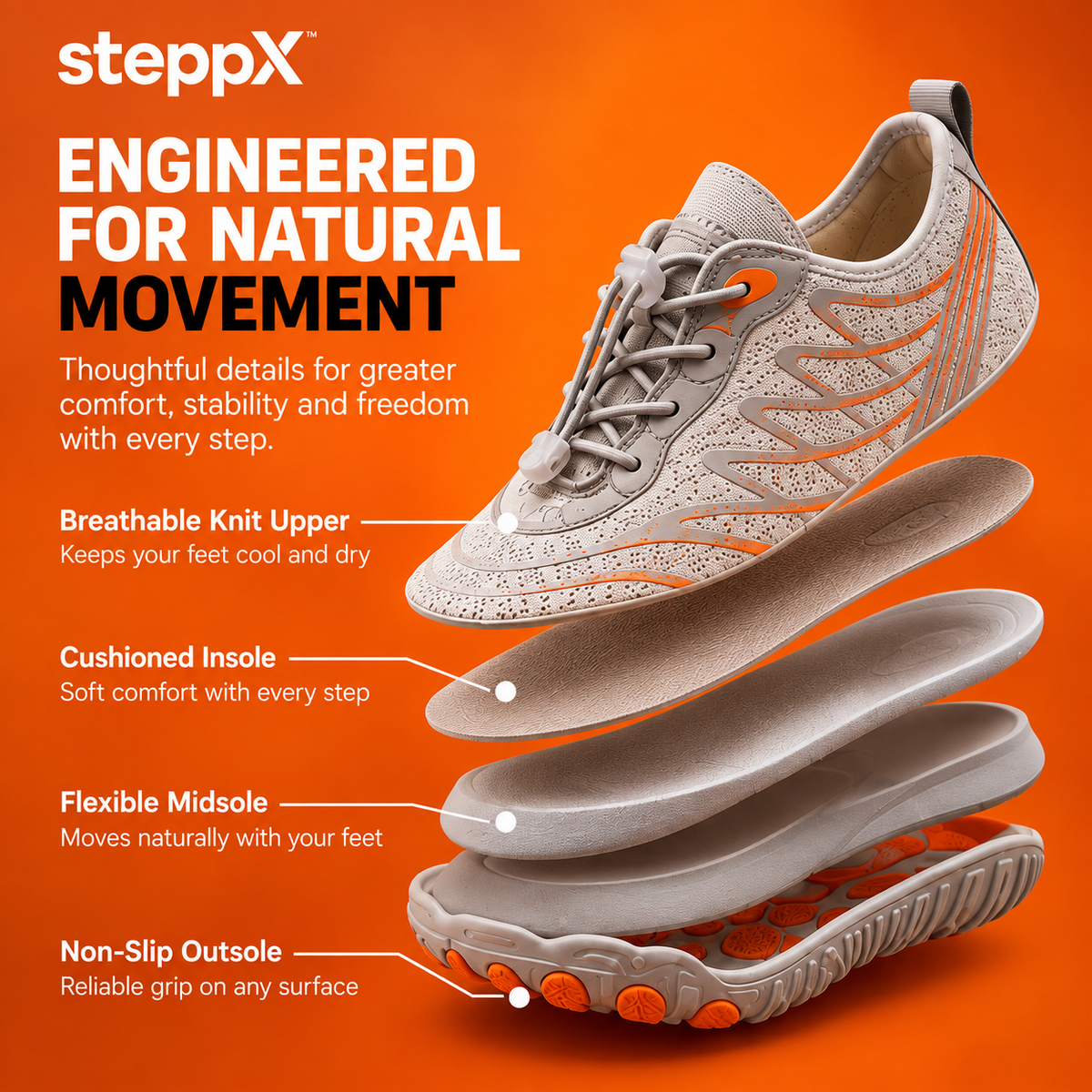 SteppX Hydro — Healthy Sport Barefoot Shoesˢˣ